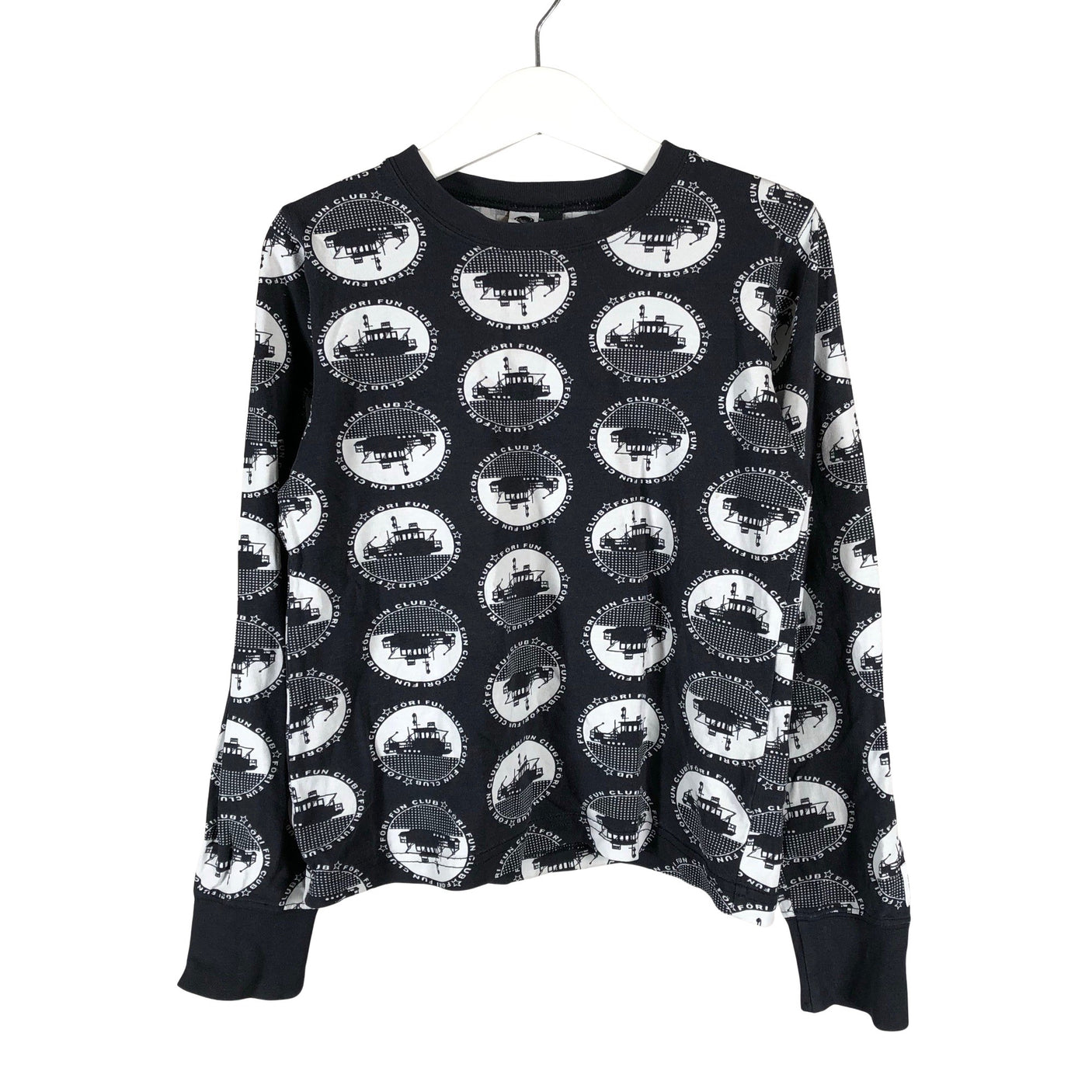 Unisex Kui Design - Trikotaažist pluus, suurus 122 - 128 - Must (1)