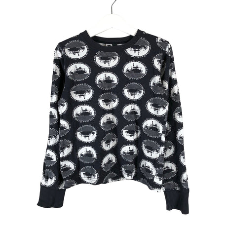 Unisex Kui Design - Trikotaažist pluus, suurus 122 - 128 - Must ()