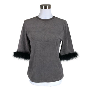 Unisex Kriss Soonik - Dressikangast pluus, suurus 36 - Hall (1)