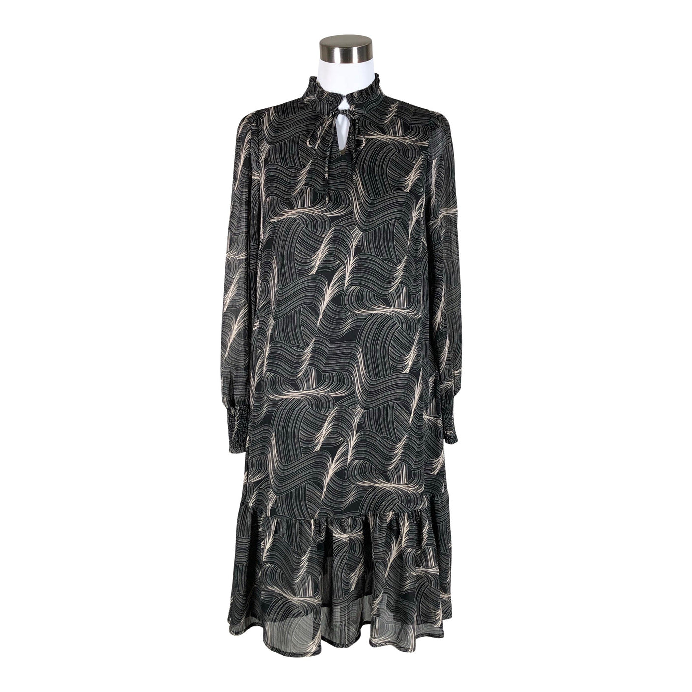 Unisex Kaffe - Õhuke kleit, suurus 36 - Must (1)