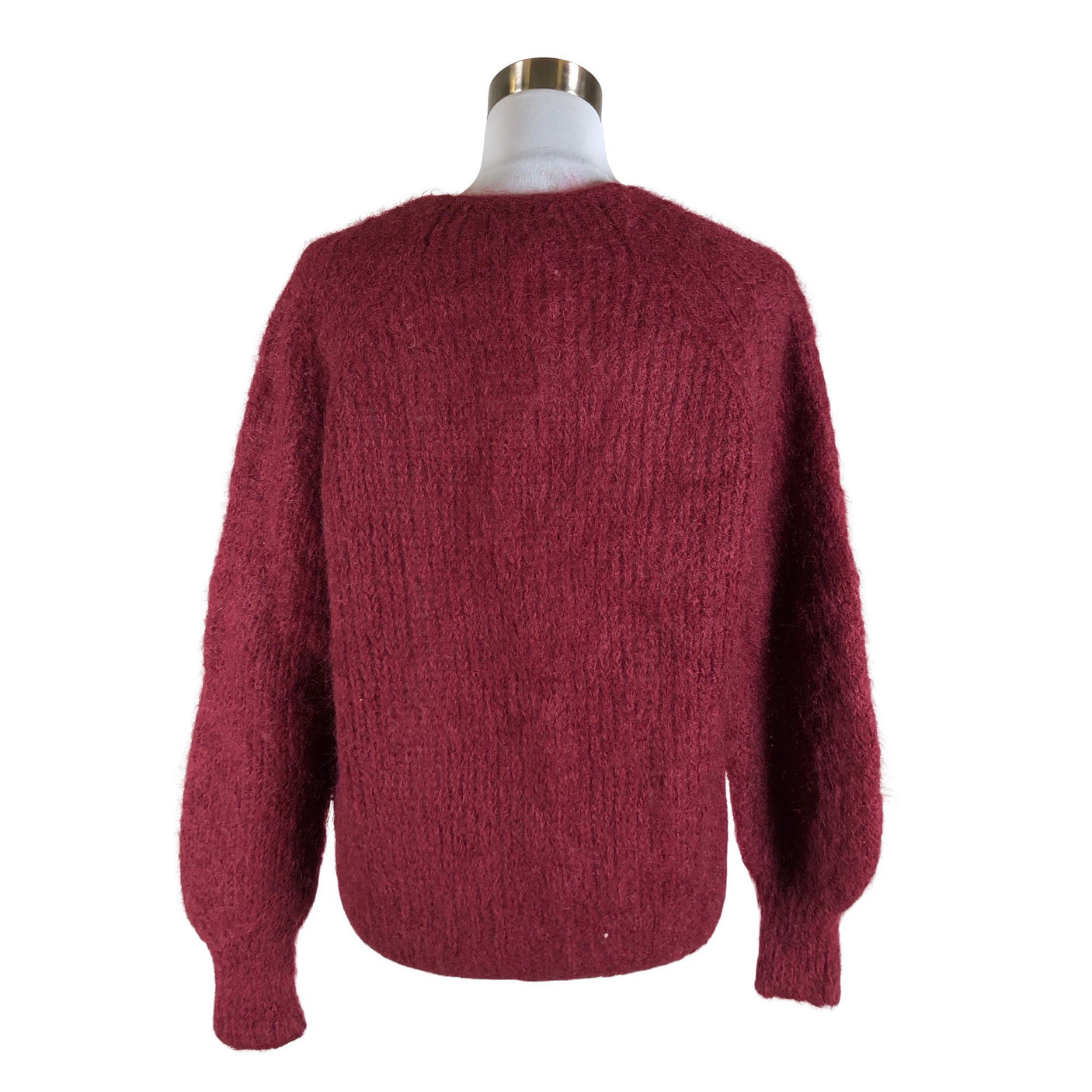 Unisex Peura - Kardigan, suurus 38 - Veinipunane (2)