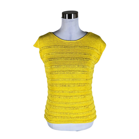 Unisex Ril's - Kootud vest, suurus 40 - Kollane ()