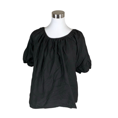 Unisex Nanso - Lühikeste käistega pluus, suurus 40 - Must ()