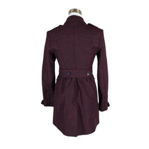 Unisex Burberry Brit - Villane mantel, suurus 34 - Veinipunane (2)