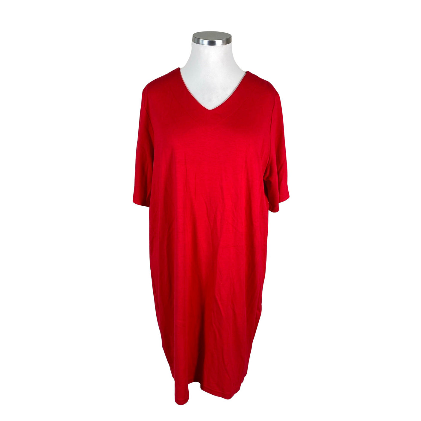 Unisex Nanso - Trikotaažist kleit, suurus 48 - Punane (1)
