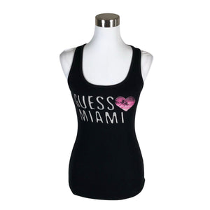 Unisex Guess - Trikotaažist topp, suurus 36 - Must (1)
