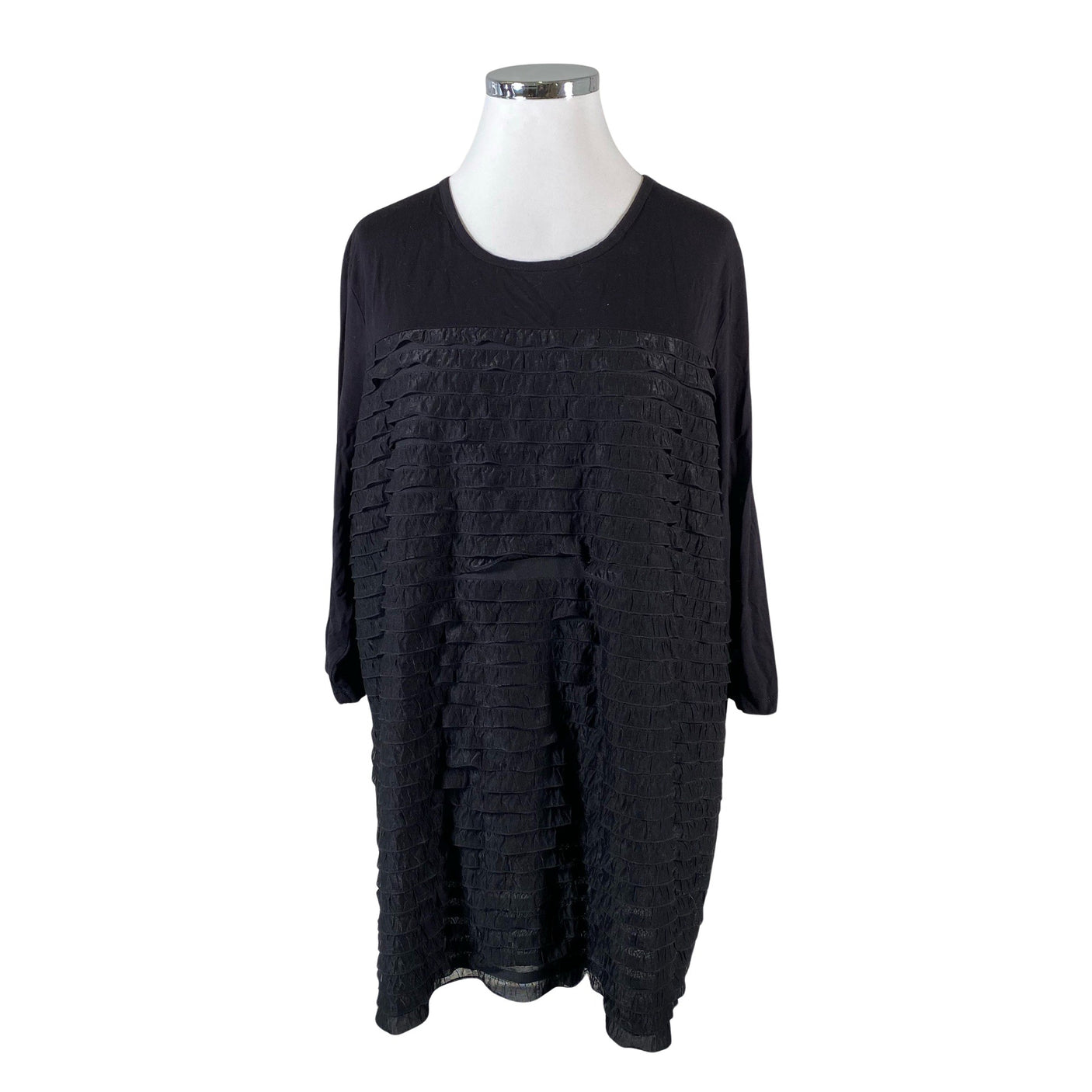 Unisex See You - Trikotaažist tuunika, suurus 52 - Must (1)