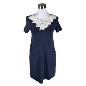 Unisex Lumoan - Trikotaažist kleit, suurus 34 - Sinine (1)
