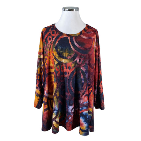 Unisex Bohéme - Trikotaažist tuunika, suurus 42 - Veinipunane ()