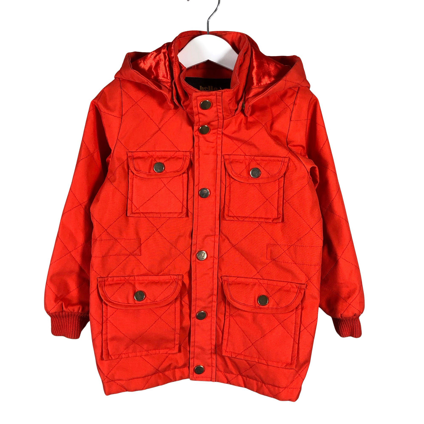 Unisex Mini Rodini - Tepitud jope, suurus 104 - 110 - Oranž (1)