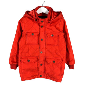 Unisex Mini Rodini - Tepitud jope, suurus 104 - 110 - Oranž (1)
