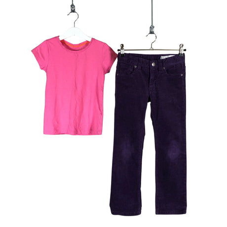 Unisex Polarn O. Pyret - Sametpüksid, suurus 116 - 122 - Lilla ()