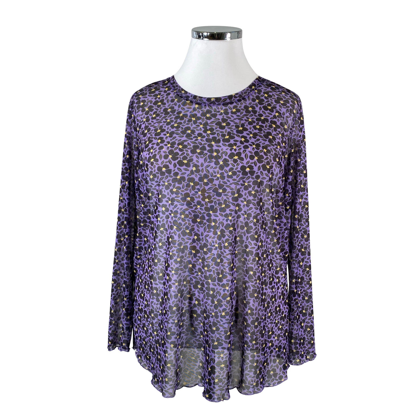 Unisex Zizzi - Trikotaažist pluus, suurus 46 - Lilla (1)