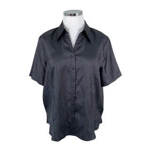 Unisex Gerry Weber - Lühikeste käistega pluus, suurus 48 - Must (1)