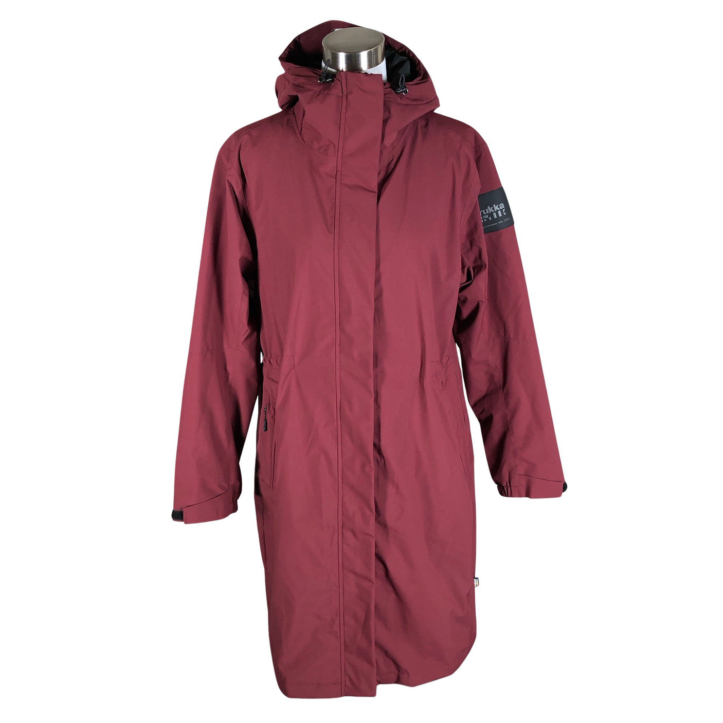 Unisex Rukka - Õhem talvejope, suurus 38 - Veinipunane (1)