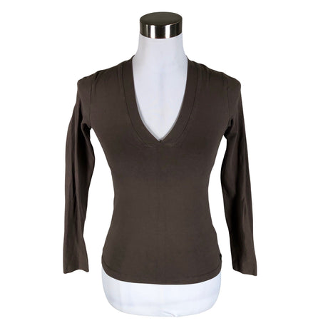 Unisex Claire.dk - Trikotaažist pluus, suurus 34 - Pruun ()