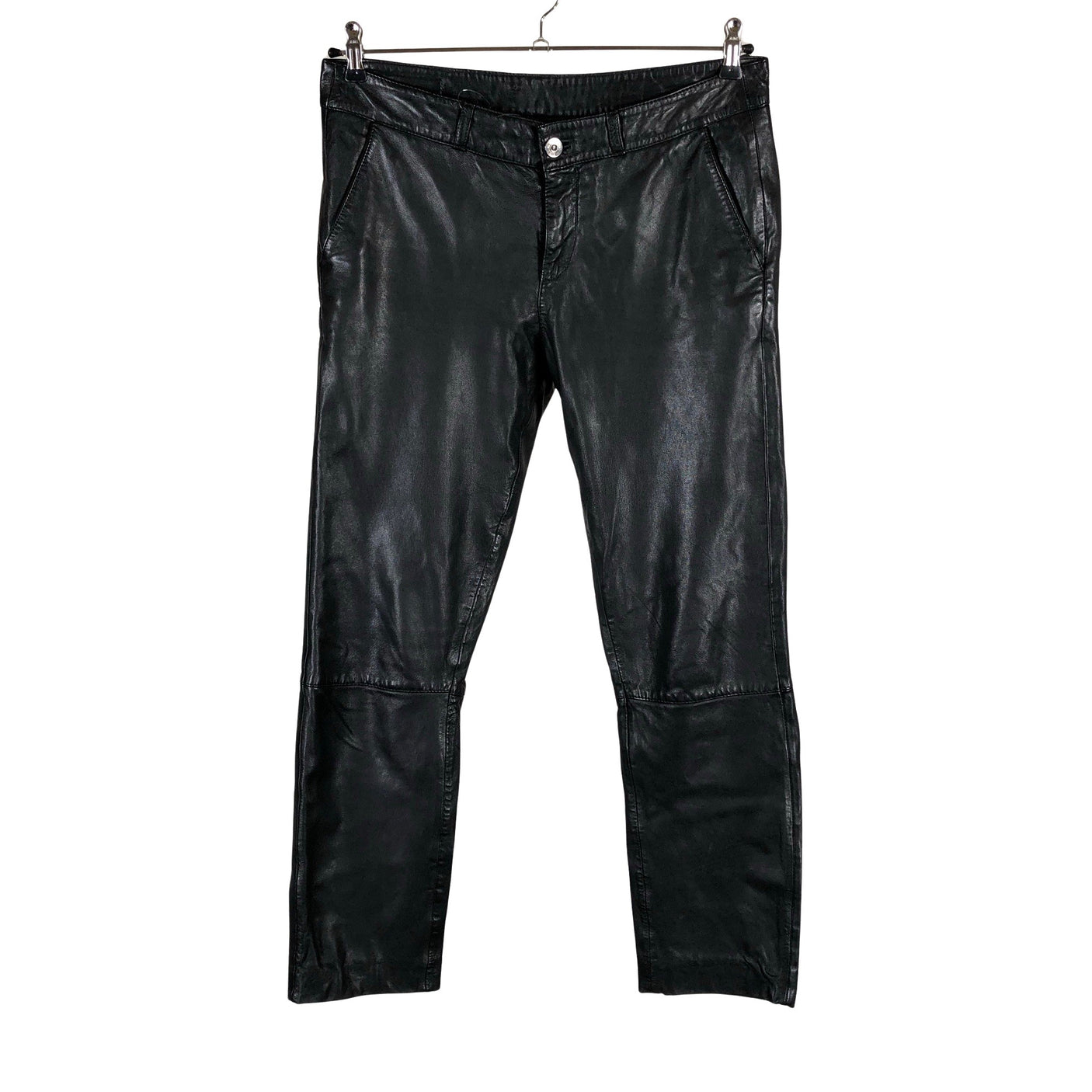 Unisex Ouì - Nahkpüksid, suurus 38 - Must (1)
