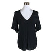 Unisex Sud express - Lühikeste käistega pluus, suurus 38 - Must ()