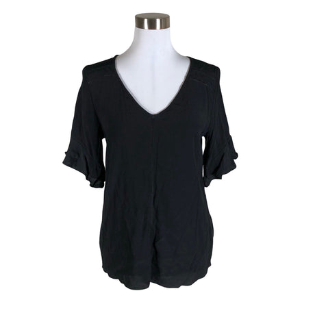 Unisex Sud express - Lühikeste käistega pluus, suurus 38 - Must ()
