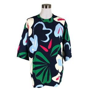 Unisex Marimekko - Lühikeste käistega pluus, suurus 40 - Sinine (1)