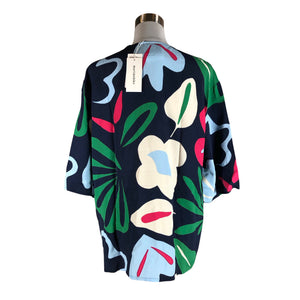 Unisex Marimekko - Lühikeste käistega pluus, suurus 40 - Sinine (2)