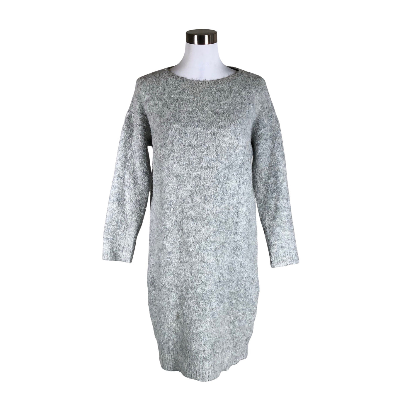 Unisex Uniqlo - Kootud kleit, suurus 38 - Hall (1)