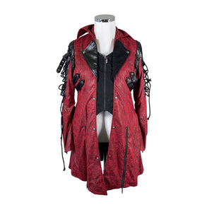 Unisex Punk Rave - Jope, suurus 44 - Veinipunane (1)