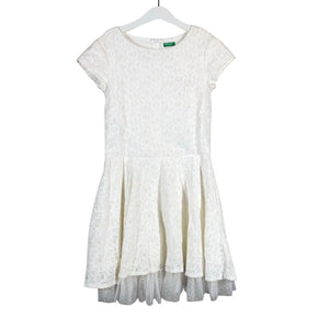 Unisex Benetton - Mitteveniv kleit, suurus 134 - 140 - Valge (1)