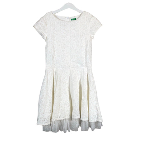 Unisex Benetton - Mitteveniv kleit, suurus 134 - 140 - Valge ()