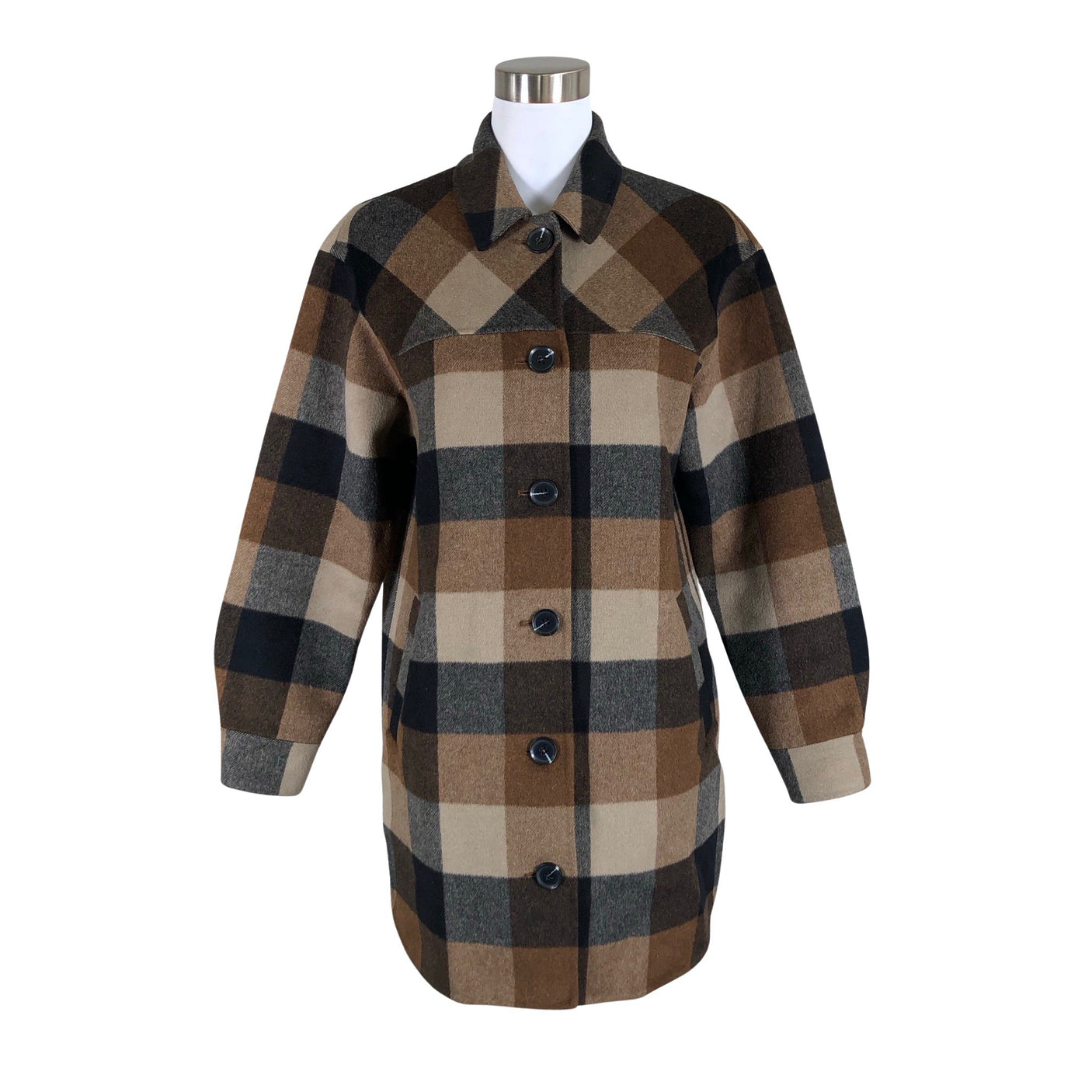Unisex Nanso - Villane mantel, suurus 34 - Pruun (1)