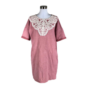 Unisex Lumoan - Trikotaažist kleit, suurus 40 - Heleroosa (1)