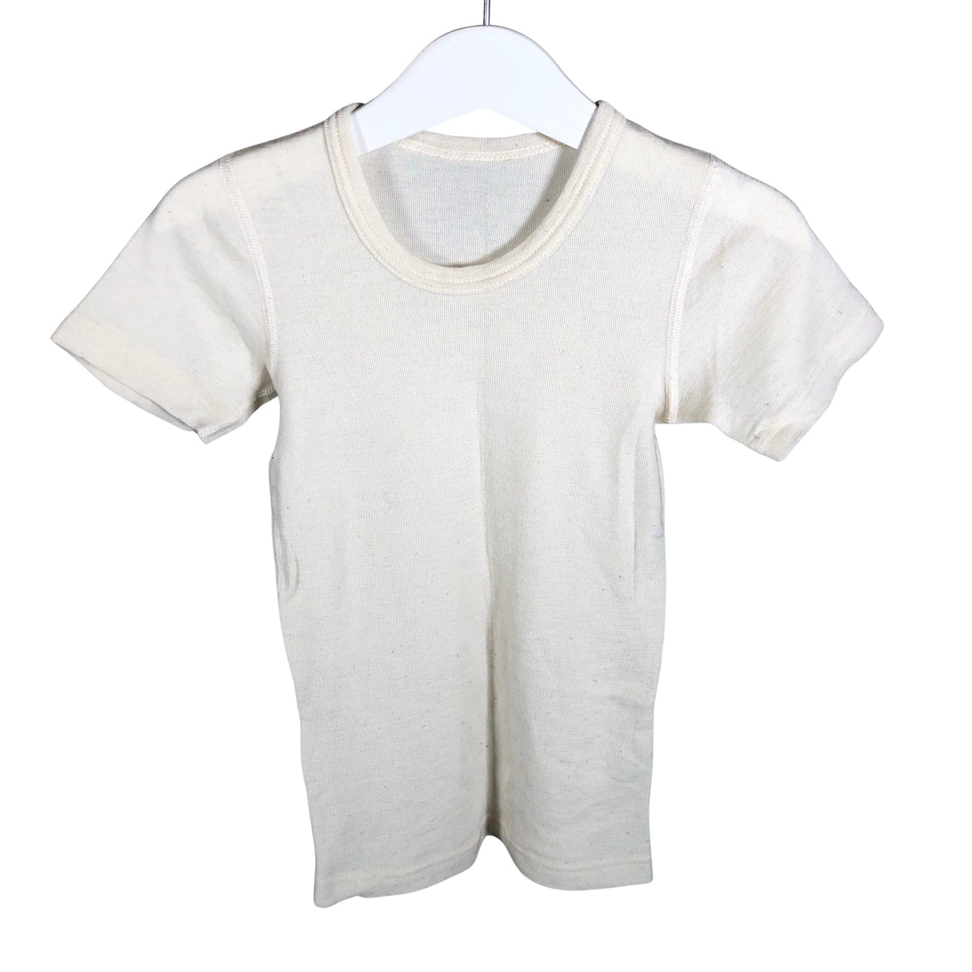Unisex Ruskovilla - T-särk, suurus 116 - 122 - Looduslik valge (1)