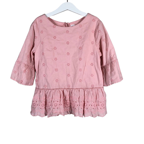 Unisex Gap - Lühikeste käistega pluus, suurus 128 - 134 - Heleroosa ()