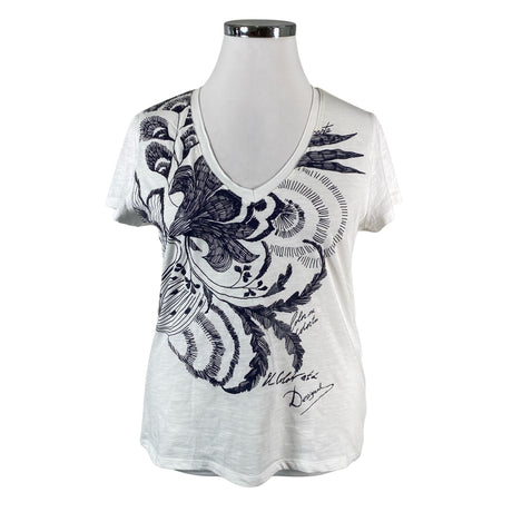 Unisex Desigual - T-särk, suurus 42 - Valge ()