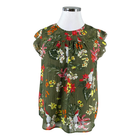 Unisex s.Oliver - Lühikeste käistega pluus, suurus 42 - Roheline ()