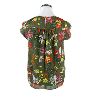 Unisex s.Oliver - Lühikeste käistega pluus, suurus 42 - Roheline (2)
