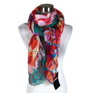 Unisex Desigual - Õhuke sall, suurus Maxi - Punane (1)