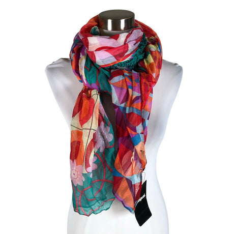 Unisex Desigual - Õhuke sall, suurus Maxi - Punane ()