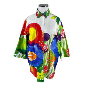 Unisex Marimekko - Mitteveniv tuunika, suurus 44 - Valge (1)