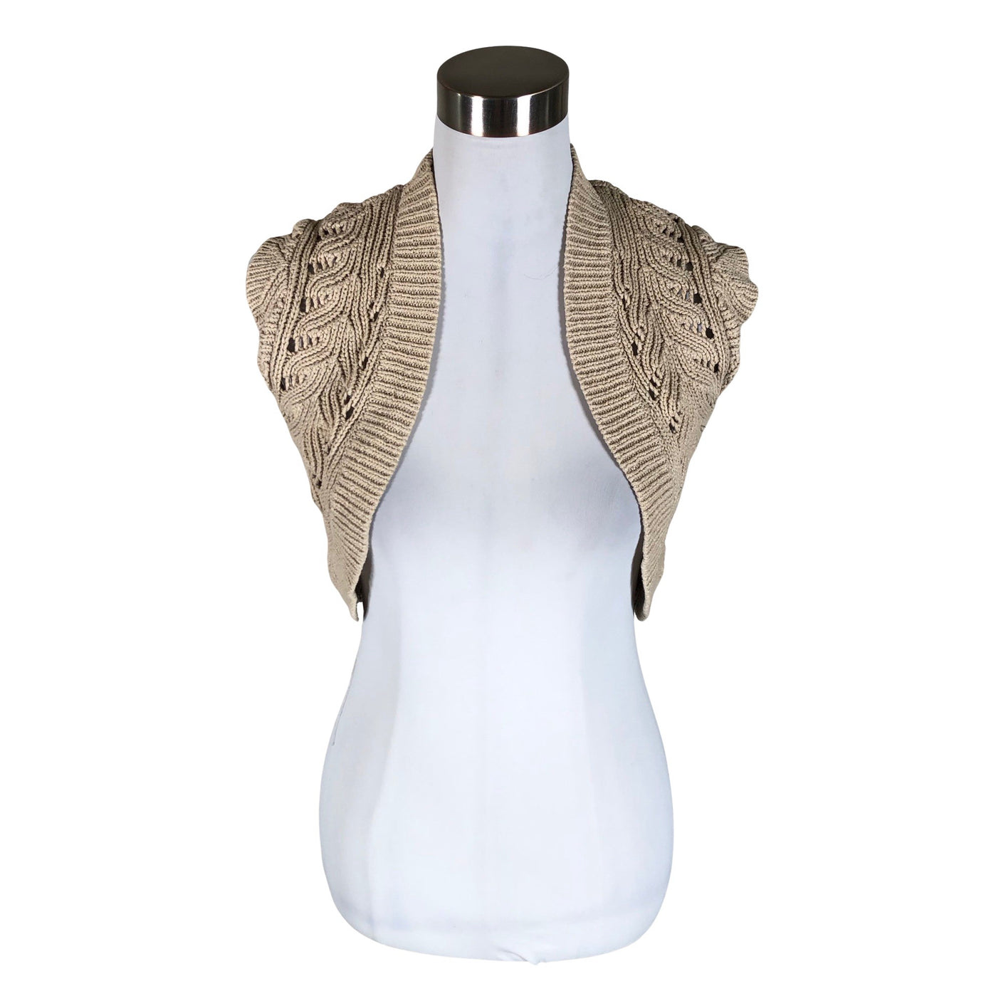 Unisex Your Face - Kootud vest, suurus 36 - Beige (1)