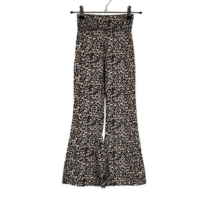 Unisex Lindex - Trikotaažist püksid, suurus 122 - 128 - Beige (1)