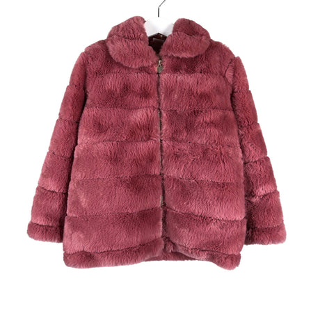 Unisex Lindex - Kunstkarusnahast mantel, suurus 116 - 122 - Roosa ()