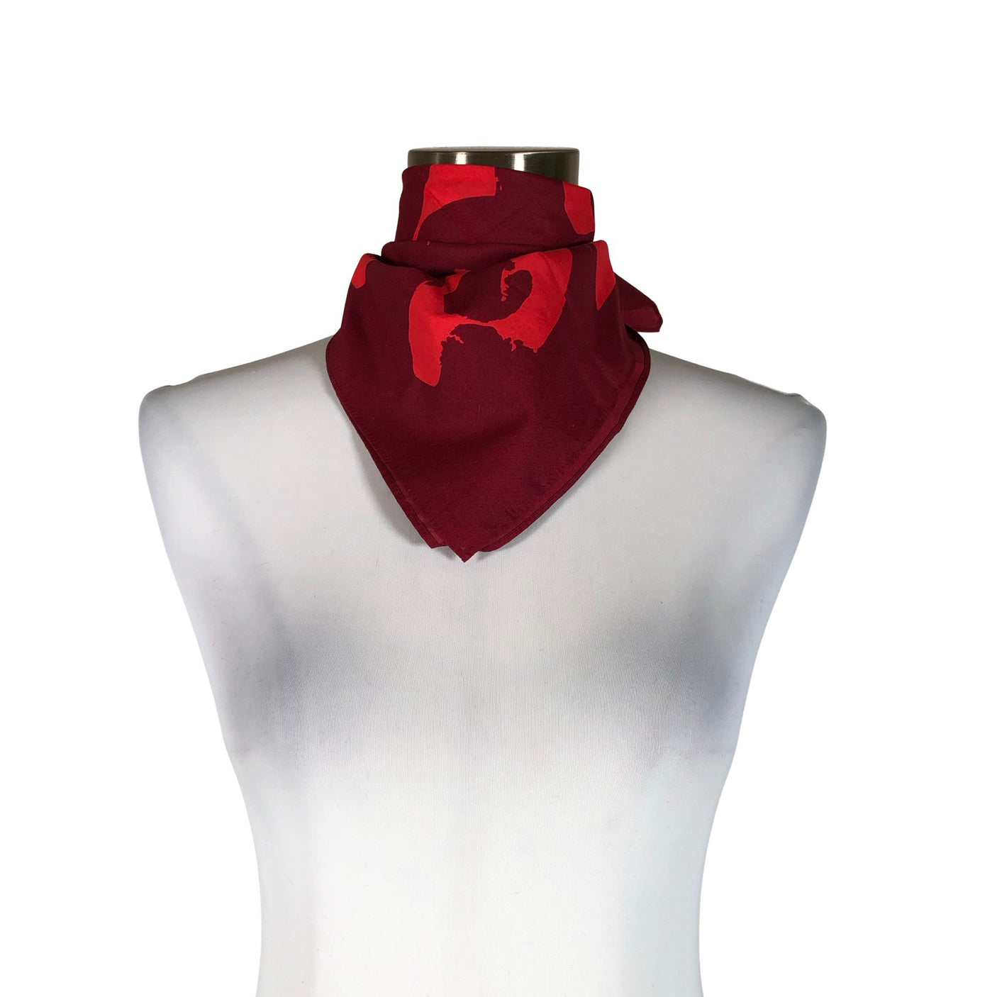 Unisex Marimekko - Õhuke sall, suurus Midi - Veinipunane (1)