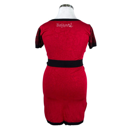 Unisex Desigual - Kootud kleit, suurus 42 - Punane (2)