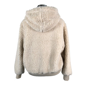 Unisex Next - Kunstkarusnahast mantel, suurus 44 - Looduslik valge (2)