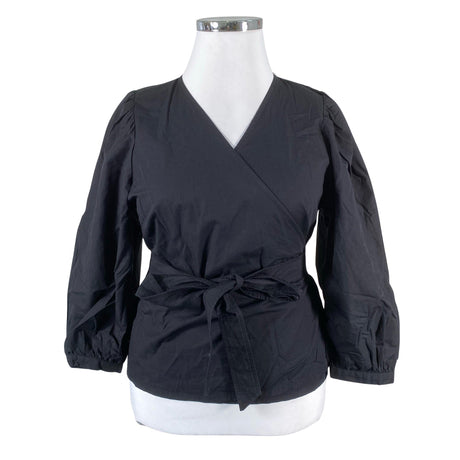 Unisex Nanso - Lühikeste käistega pluus, suurus 44 - Must ()