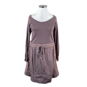Unisex Noa Noa - Kootud kleit, suurus 42 - Pruun (1)