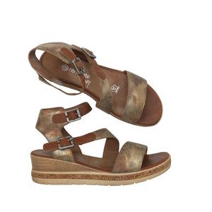 Unisex Remonte - Kiilkontsaga rihmikud, suurus 39 - Pruun (1)