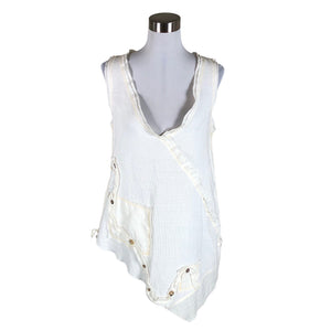 Unisex Bohéme - Mitteveniv tuunika, suurus 36 - Looduslik valge (1)