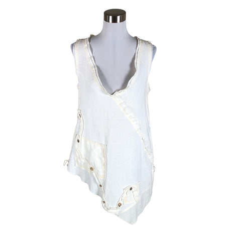 Unisex Bohéme - Mitteveniv tuunika, suurus 36 - Looduslik valge ()